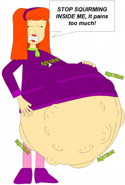 Daphne's Squirming stomach by Angry-Signs on DeviantArt