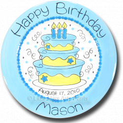 Personalized Birthday Plates - Little Miss Arty Pants | CERAMIC ...