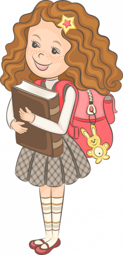 Sister Clip art - Hand-painted cartoon girl with curly hair 386*800 ...
