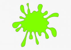 Lime Green Splatter Clipart - Paint Splash Orange Png ...