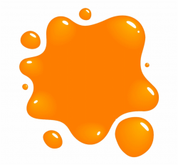 Clipart Orange Splat Png - Orange Paint Splash Clipart ...