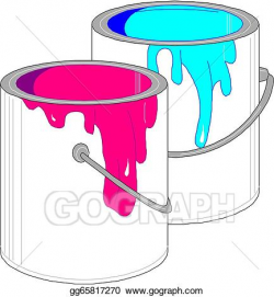 Vector Art - paint cans . Clipart Drawing gg65817270 - GoGraph