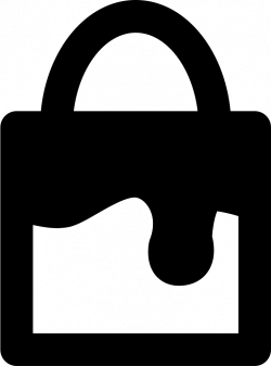 Padlock With Paint Drop Svg Png Icon Free Download (#45942 ...