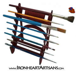 Paint Brush Rack - Ironheart Artisans