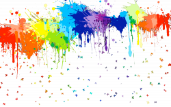 rainbow paint splatters clipart best - 9 best images of splatter ...
