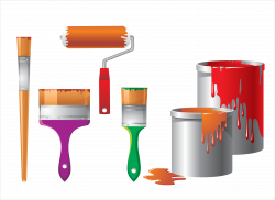 Painting Bucket Clip art - Painting tools and paint 2892*2116 ...