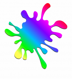 Paint Splatter Rainbow Colors Png Image - Paint Splat ...