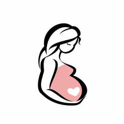 Pregnancy Childbirth Infant Woman Surgery - Hand-painted pregnant ...