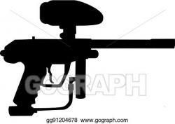 Clip Art Vector - Paintball gun. Stock EPS gg91204678 - GoGraph