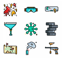 19 paintball icon packs - Vector icon packs - SVG, PSD, PNG, EPS ...