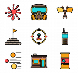 19 paintball icon packs - Vector icon packs - SVG, PSD, PNG, EPS ...