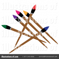 Paintbrush Clipart #84812 - Illustration by Pams Clipart