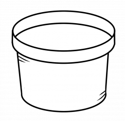 Bucket Clipart Black And White | Free download best Bucket Clipart ...