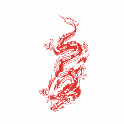 Japanese dragon Chinese dragon Clip art - Hand-painted Chinese style ...