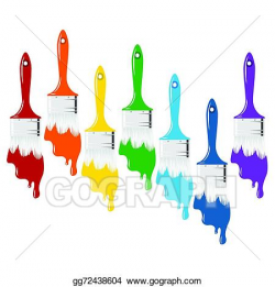 Vector Illustration - Color paint brush. Stock Clip Art ...