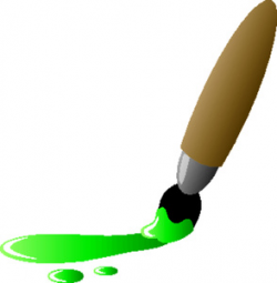 Green Paint Brush Clipart - Clip Art Bay