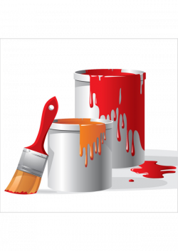 Bucket Paint Brush Clip art - Textured paint bucket 650*919 ...