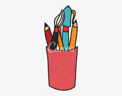 Paintbrush Clipart Pens - Illustration #98481 - Free ...