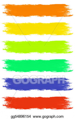 Stock Illustration - Paint brush strokes. Clipart gg54896154 ...
