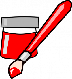 Paint Brush Clipart red - Free Clipart on Dumielauxepices.net