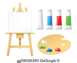 Easel Clip Art - Royalty Free - GoGraph