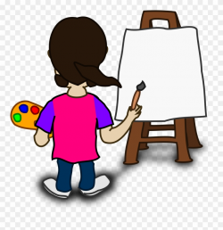 Banner Transparent Board Clipart Painter - Cartoon Image Of ...