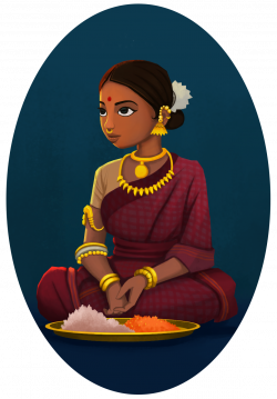 Indian girl selling flowers. Character Design | My work | Pinterest ...