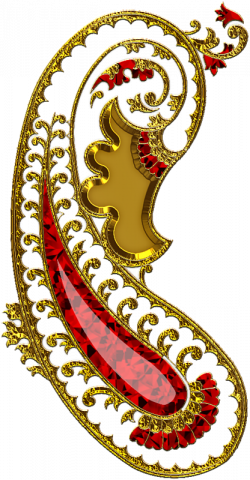 Preview Paisley Clip art - Indian ruby jewelry 416*800 transprent ...
