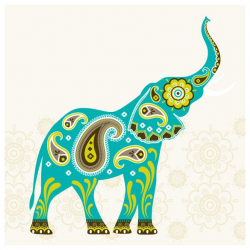 Elephant with paisley designs #Paisley #Elephant | Inspired ...