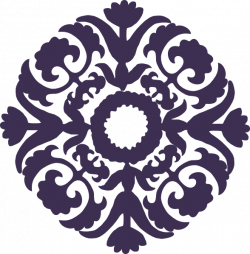 Dark Purple Paisley Flower Clip Art at Clker.com - vector clip art ...
