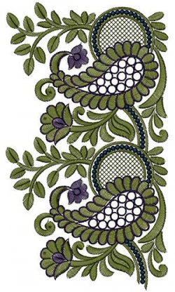 Saree Border Embroidery Design 14503 | SBR Floor | Border ...