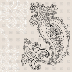 Paisley ornament Vector Image – Vector illustration of ...