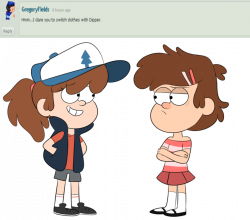 Dare #2 - Switching Clothes with Dipper by AskChloeGF on DeviantArt