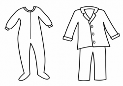 Pajama template for coloring page image clipart images jpg ...