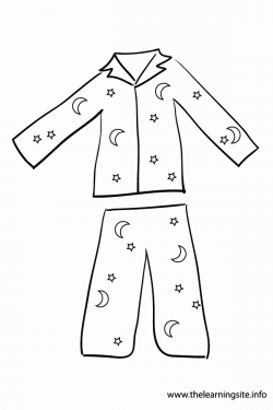 Pajamas Black And White Clipart - Clipart Kid - Clip Art Library