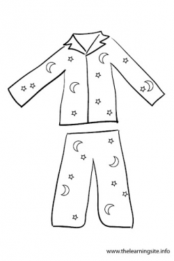 Kids pajamas clipart black and white collection - ClipartPost
