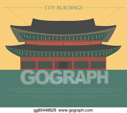Clip Art Vector - City buildings graphic template. south ...