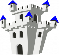 Blue Castle Clip Art at Clker.com - vector clip art online, royalty ...