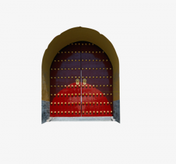 Dark Red Palace Door With A Hole Material Map, Map Clipart ...