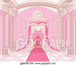 EPS Vector - throne room of magic castle. Stock Clipart ...
