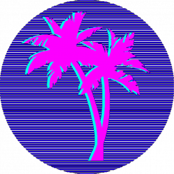 aesthetic vaporwaveaesthetic vaporwave palm palms palmt...