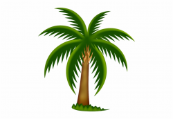 Painted Palm Tree Png Clipart - Date Tree Clip Art Png ...