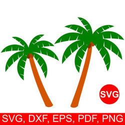 Palm Tree SVG files, Coconut Tree printable clipart ...