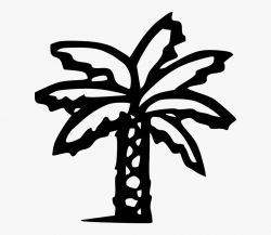 Palm Tree Graphic - Palm Tree Clip Art Black #128027 - Free ...