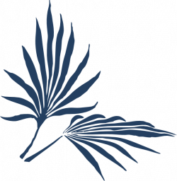 Blue Palm Frond Clip Art at Clker.com - vector clip art online ...