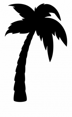 Palm Tree Silhouette Png - Tropical Tree Png Clipart ...