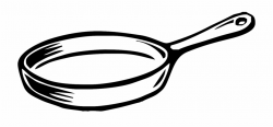 Cute Frying Pan Coloring Page Image Clipart Images - Frying ...