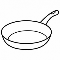 Free Frying Pan Clipart coloring page, Download Free Clip ...