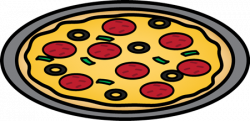 Pizza on a Pan Clip Art - Pizza on a Pan Image
