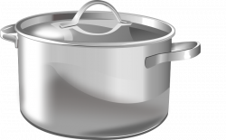 Cookware and bakeware Induction cooking Crock Clip art - Stainless ...